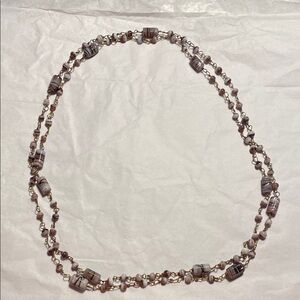 Purple Beaded Necklace